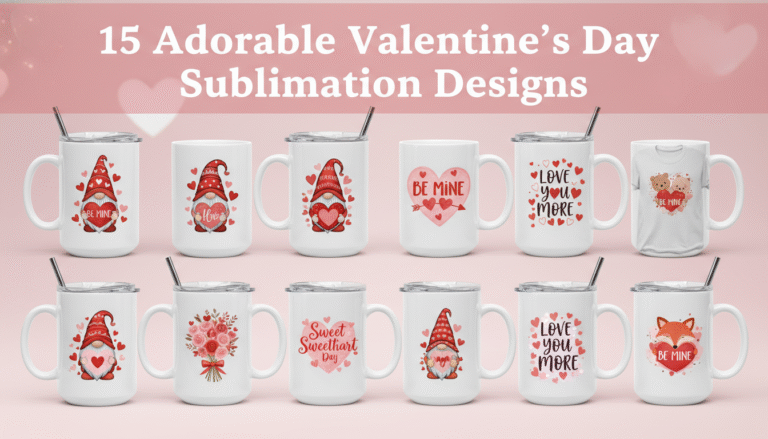 15 Adorable Valentine’s Day Sublimation Designs
