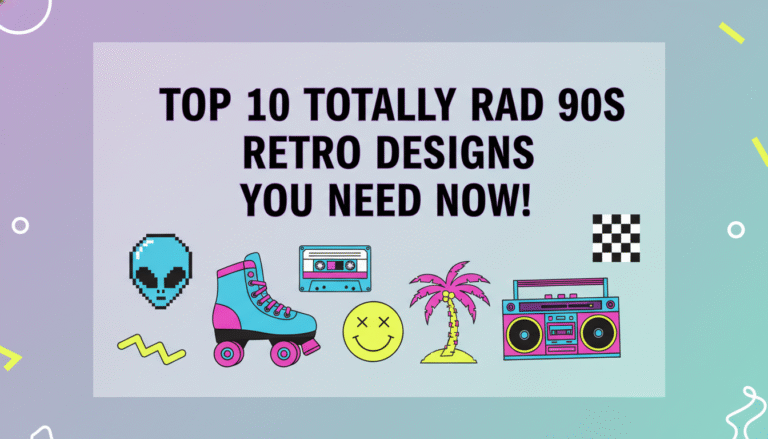Top 10 Totally Rad 90s Retro Designs You Need Now!