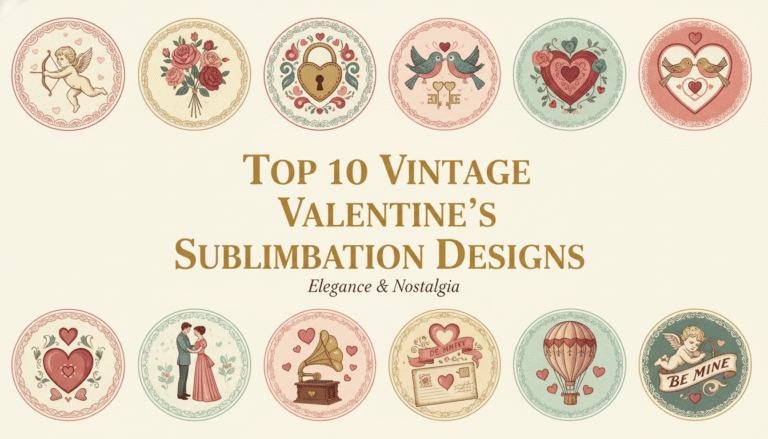 Top 10 Vintage Valentine’s Sublimation Designs