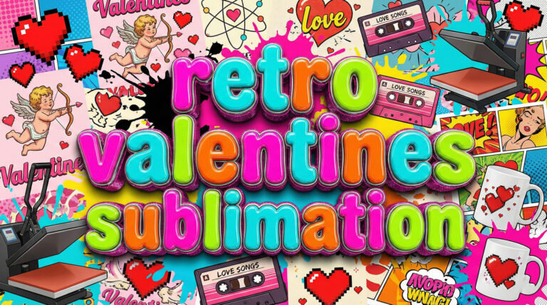 Our 15 Favorite Retro Valentine’s Sublimation Designs for Crafters!