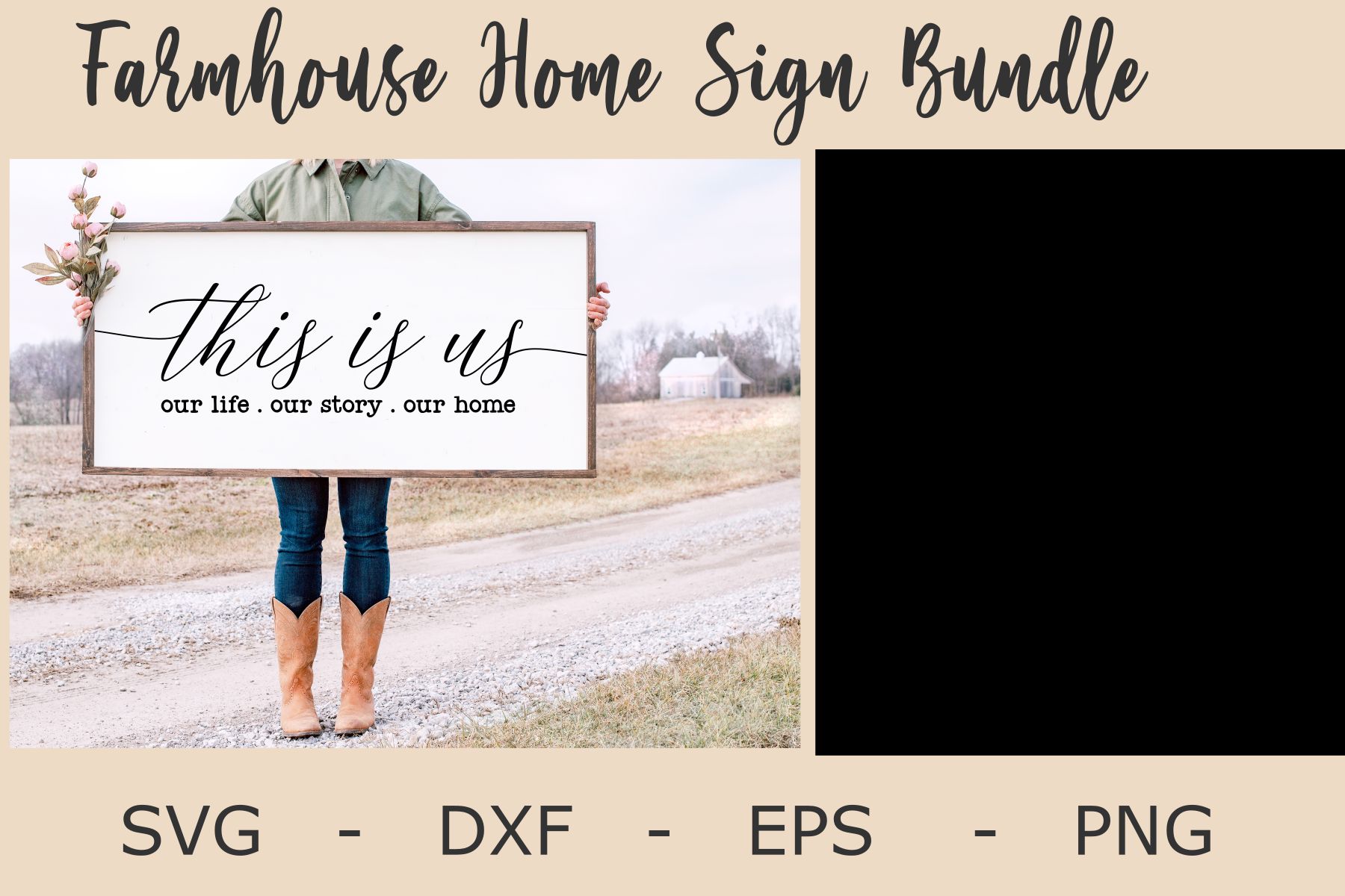 Farmhouse Home Sign Bundle ,Home Decor preview for craft projects
