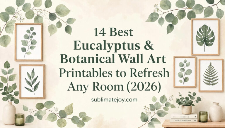 14 Best Eucalyptus & Botanical Wall Art Printables to Refresh Any Room (2026)
