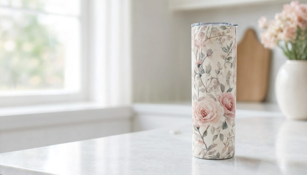 Floral Watercolor Tumbler