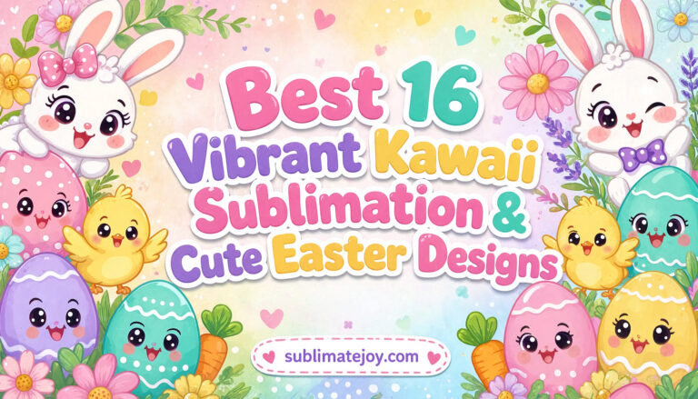 Best 16 Vibrant Kawaii Sublimation & Cute Easter Designs