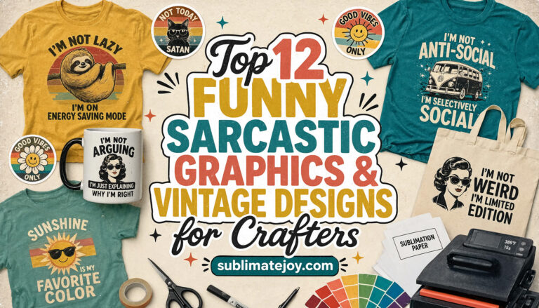 Top 12 Funny Sarcastic Graphics & Vintage Designs for Crafters