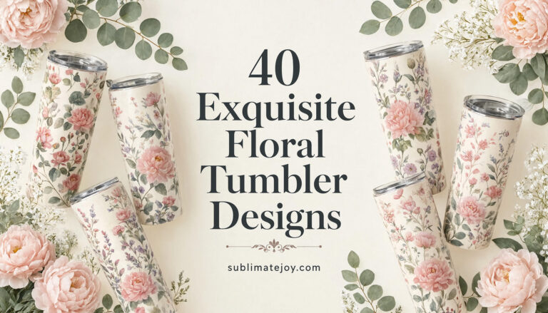 40 Exquisite Floral Tumbler Designs