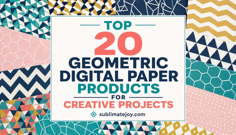 Top 20 Geometric Digital Paper Products for Creative Projects