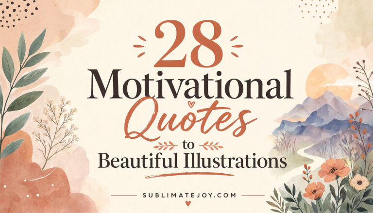 28 Motivational Quotes to Beautiful Illustrations