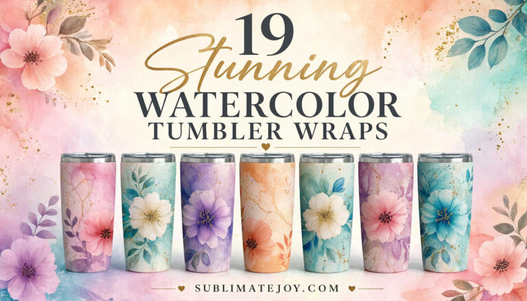 19 Stunning Watercolor Tumbler Wrap