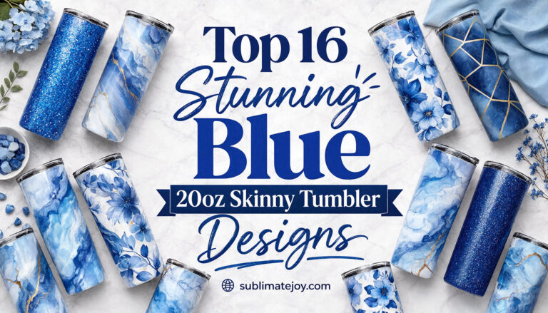 Top 16 Stunning Blue 20oz Skinny Tumbler Designs