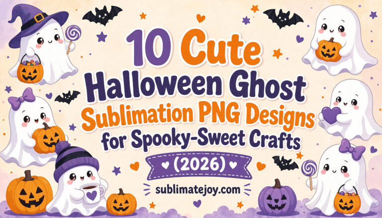 10 Cute Halloween Ghost Sublimation PNG Designs for Spooky-Sweet Crafts (2026)