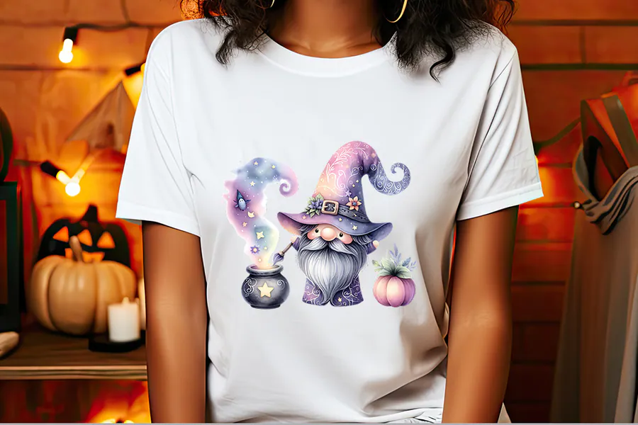 Cute Halloween Gnome Sublimation Designs preview for Halloween gnome sublimation PNG