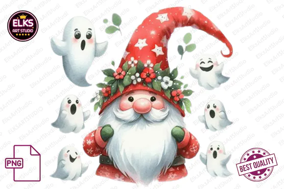 Halloween Gnome Sublimation Png preview for Halloween gnome sublimation PNG