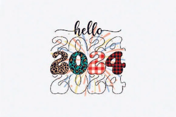 Happy New Year Sublimation Design Bundle preview for happy new year sublimation PNG