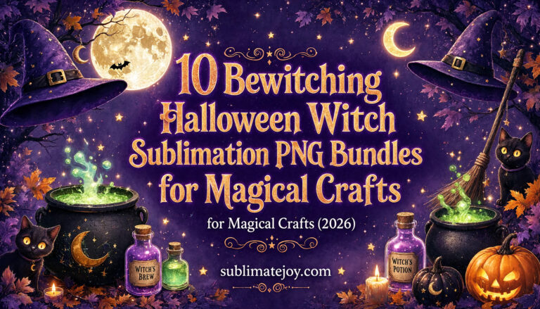 10 Bewitching Halloween Witch Sublimation PNG Bundles for Magical Crafts (2026)