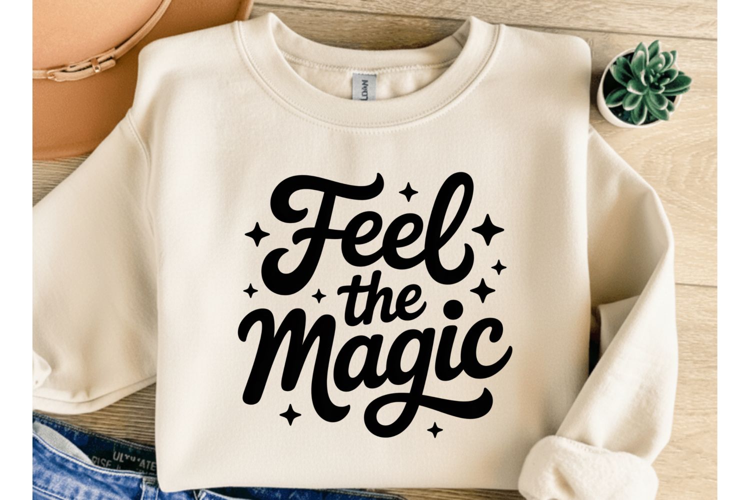 Feel the Magic Inspirational PNG SVG preview for craft projects