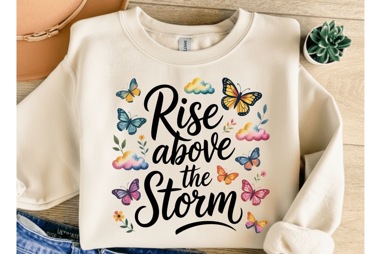 Inspirational Quote Typography PNG preview for craft projects
