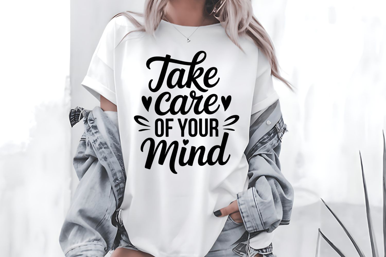 Take Care of Your Mind PNG SVG preview for craft projects
