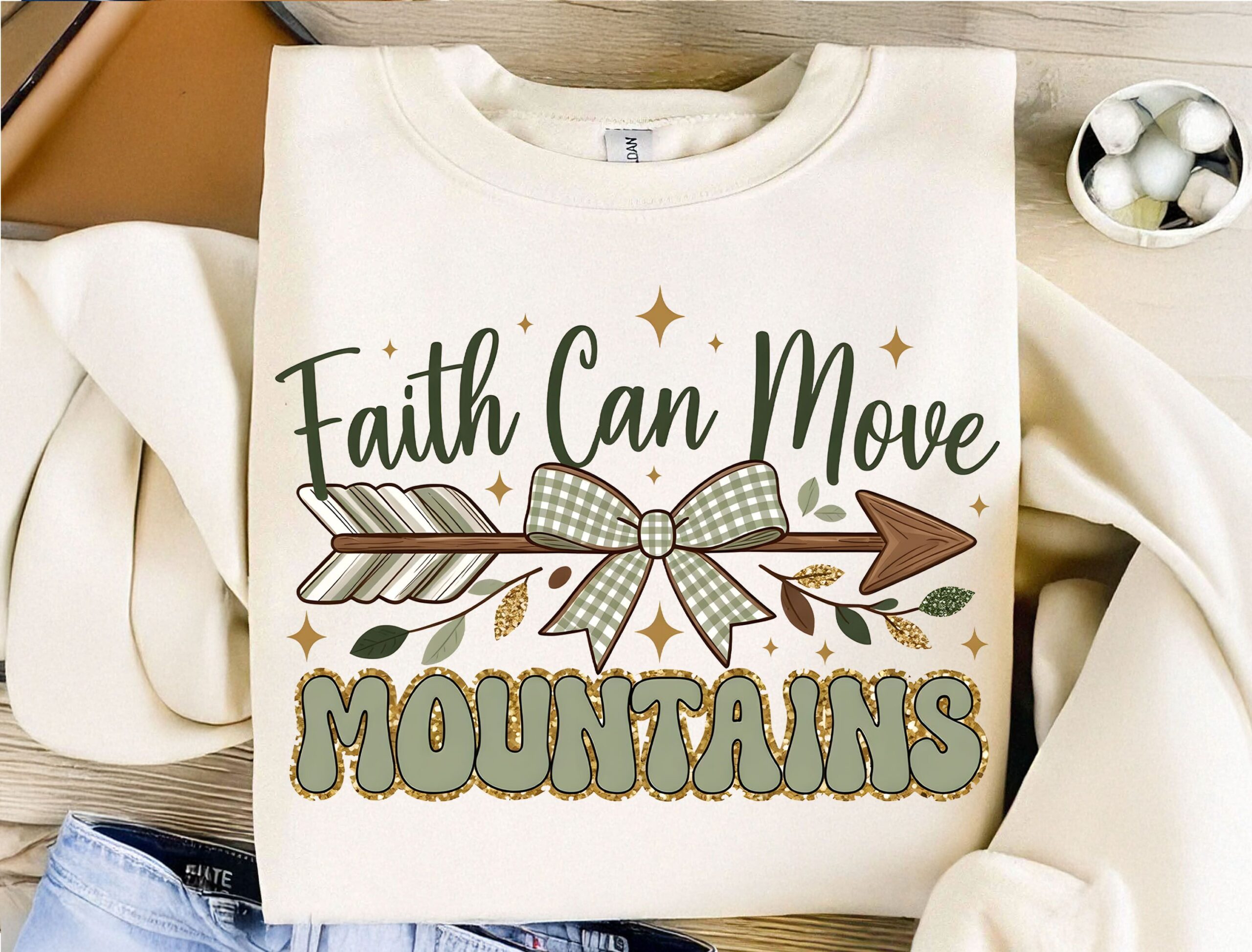 Faith Can Move Mountains PNG preview for craft projects
