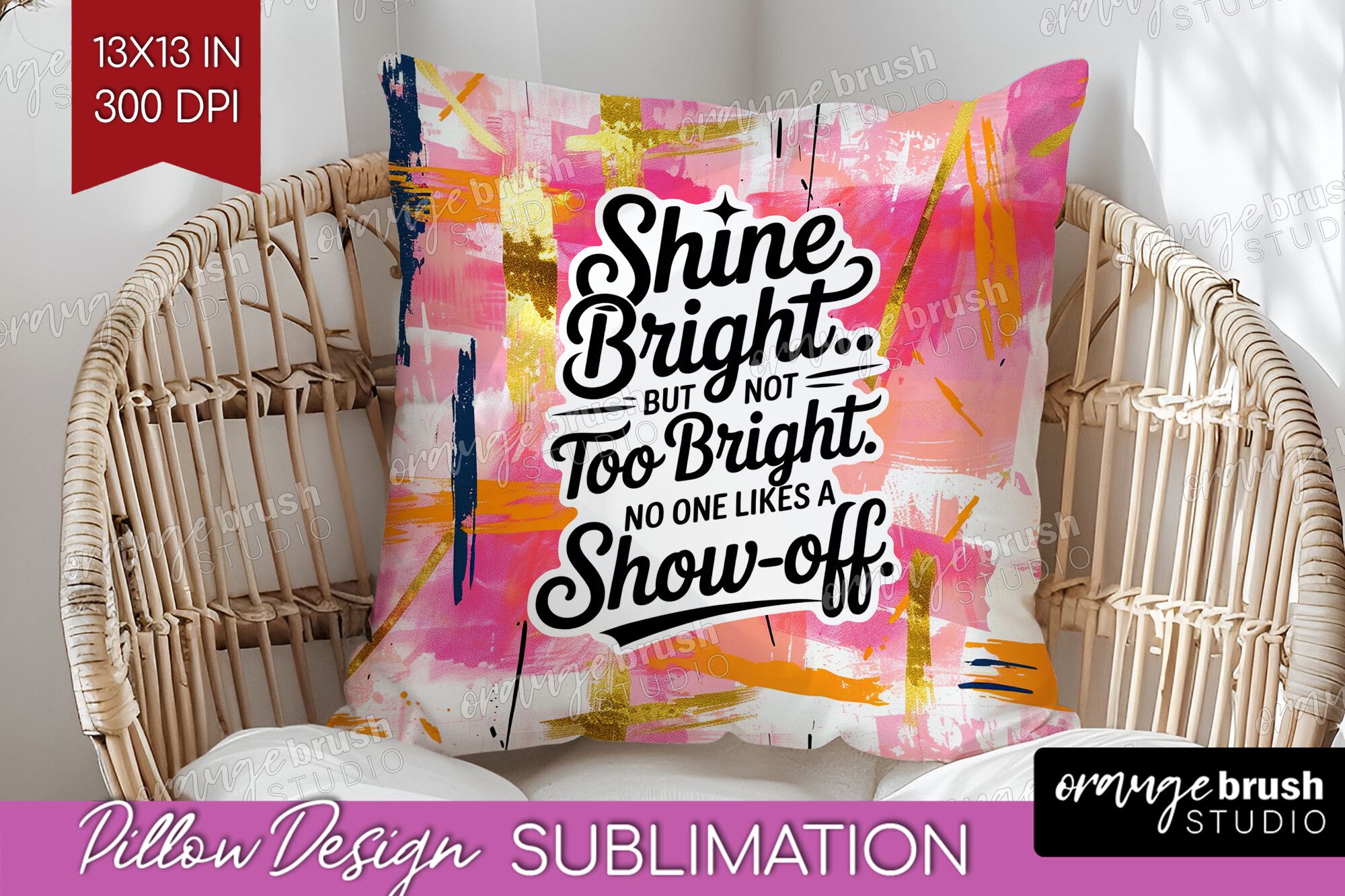 Funny Sarcastic Quote Pillow Cover PNG preview for craft projects