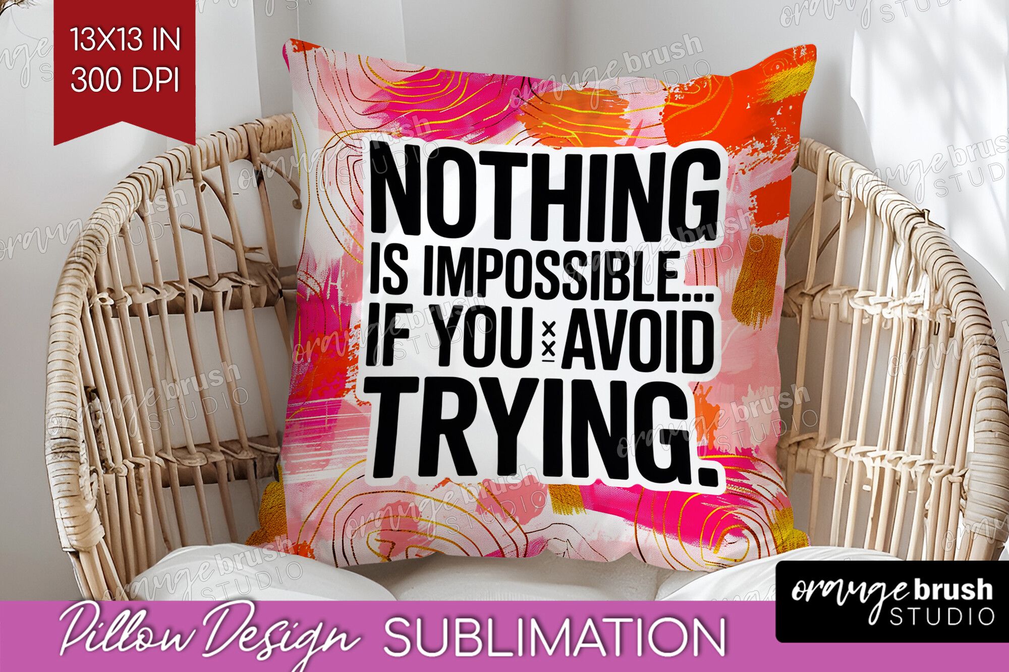 Funny Sarcastic Quote Pillow Cover PNG preview for craft projects