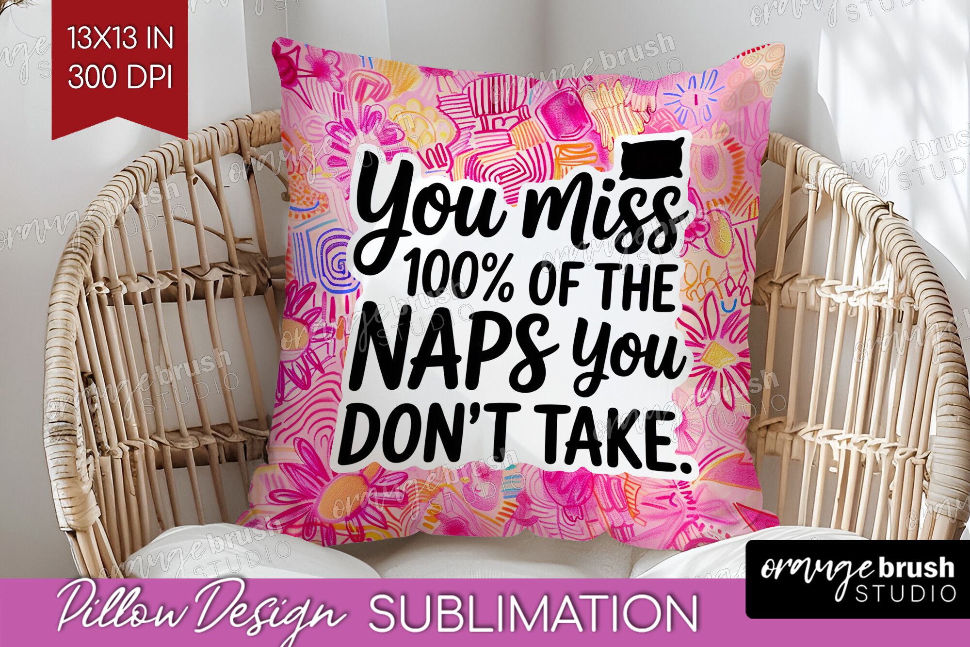 Funny Sarcastic Quote Pillow Cover PNG preview for craft projects