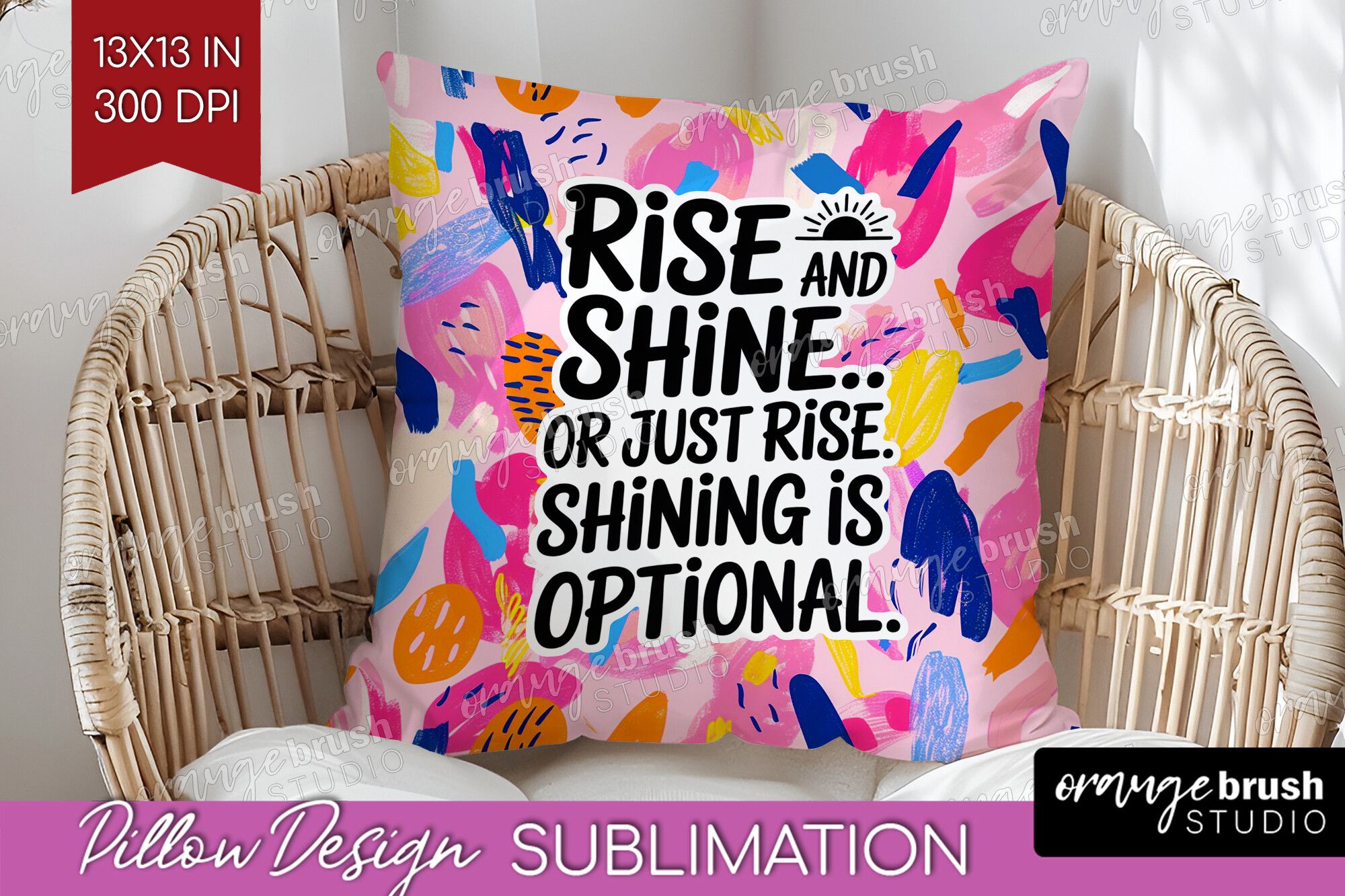 Funny Sarcastic Quote Pillow Cover PNG preview for craft projects