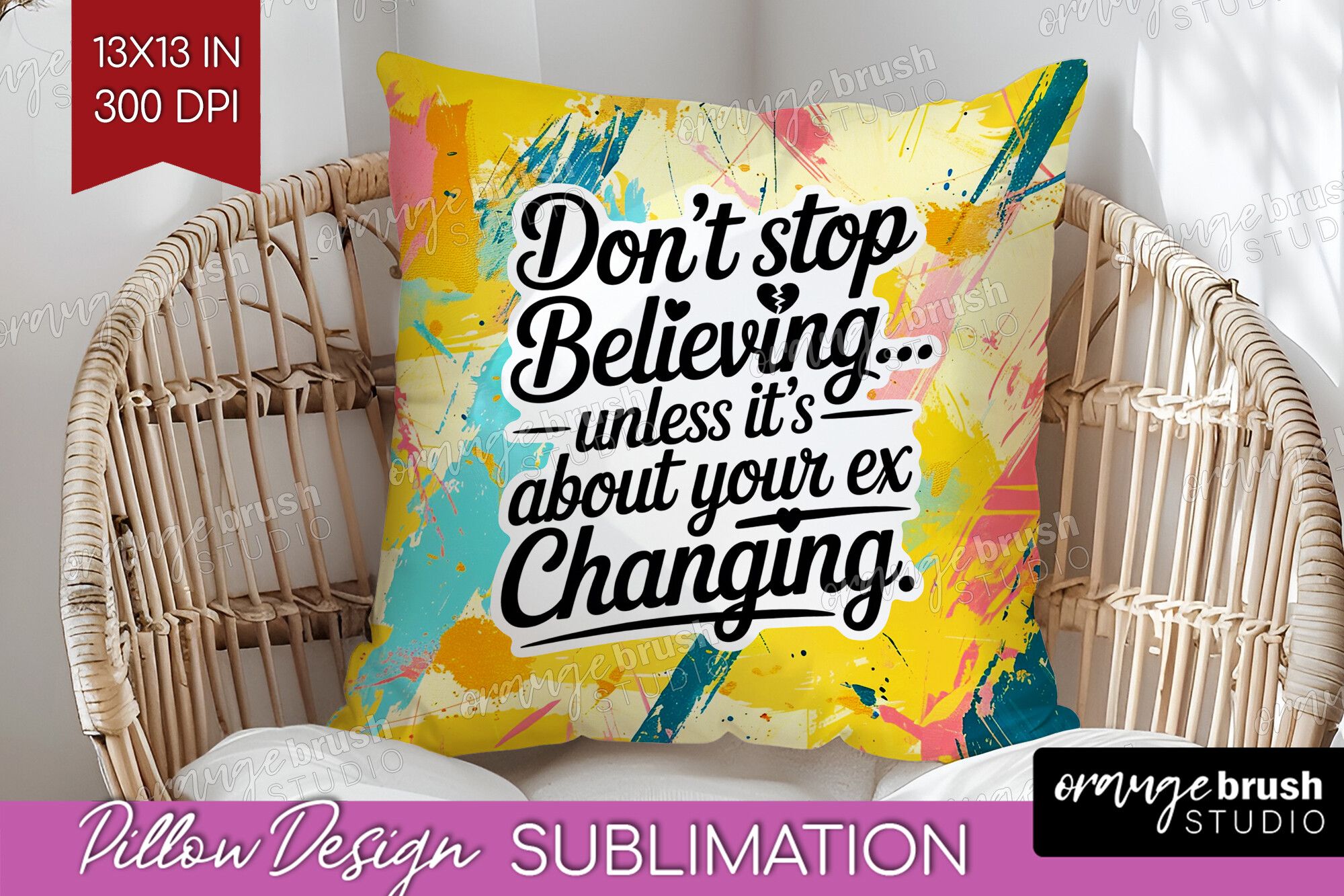 Funny Sarcastic Quote Pillow Cover PNG preview for craft projects