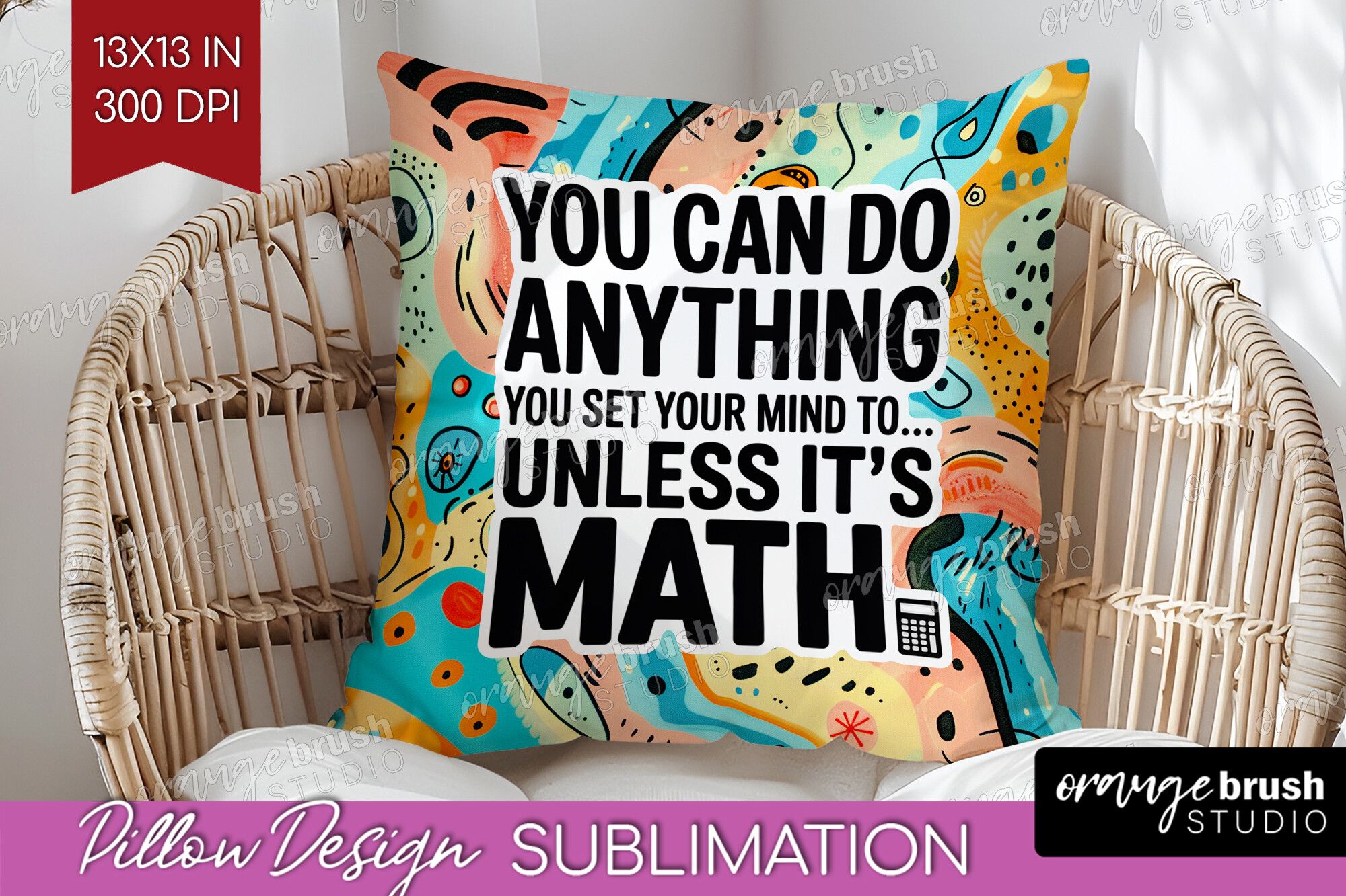 Funny Sarcastic Quote Pillow Cover PNG preview for craft projects