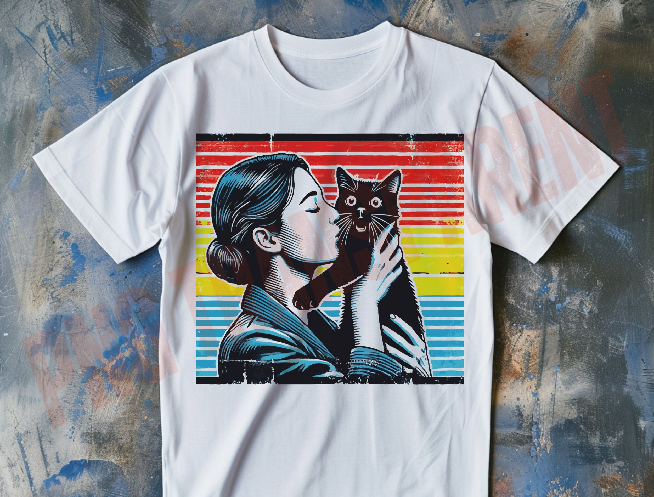 Funny Cat Png, Cute Cat Mom Sublimation preview for craft projects