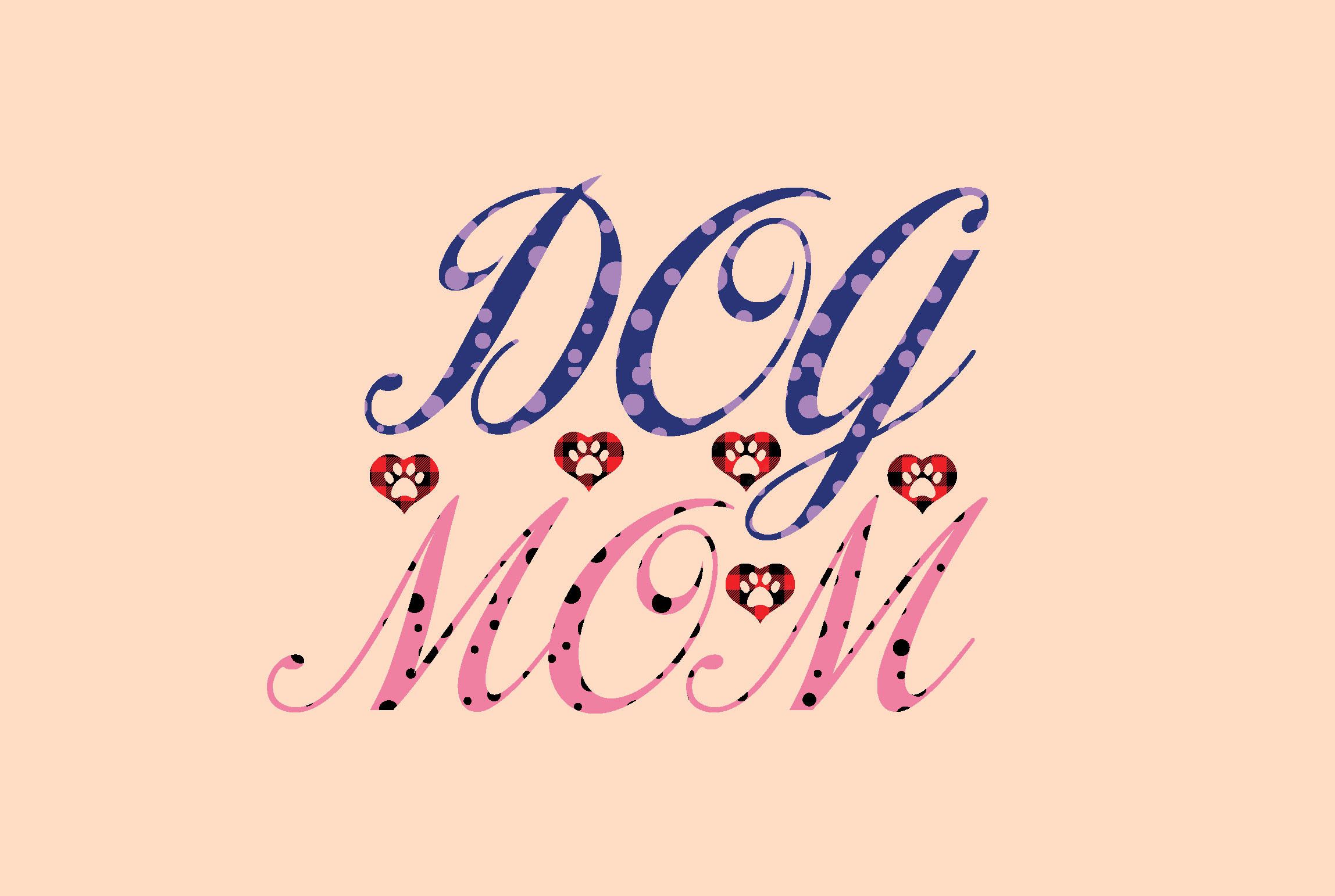Dog Mom Sublimation Graphic preview for craft projects