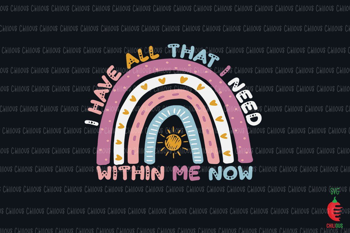 I Have All That I Need Within Me Now preview for craft projects
