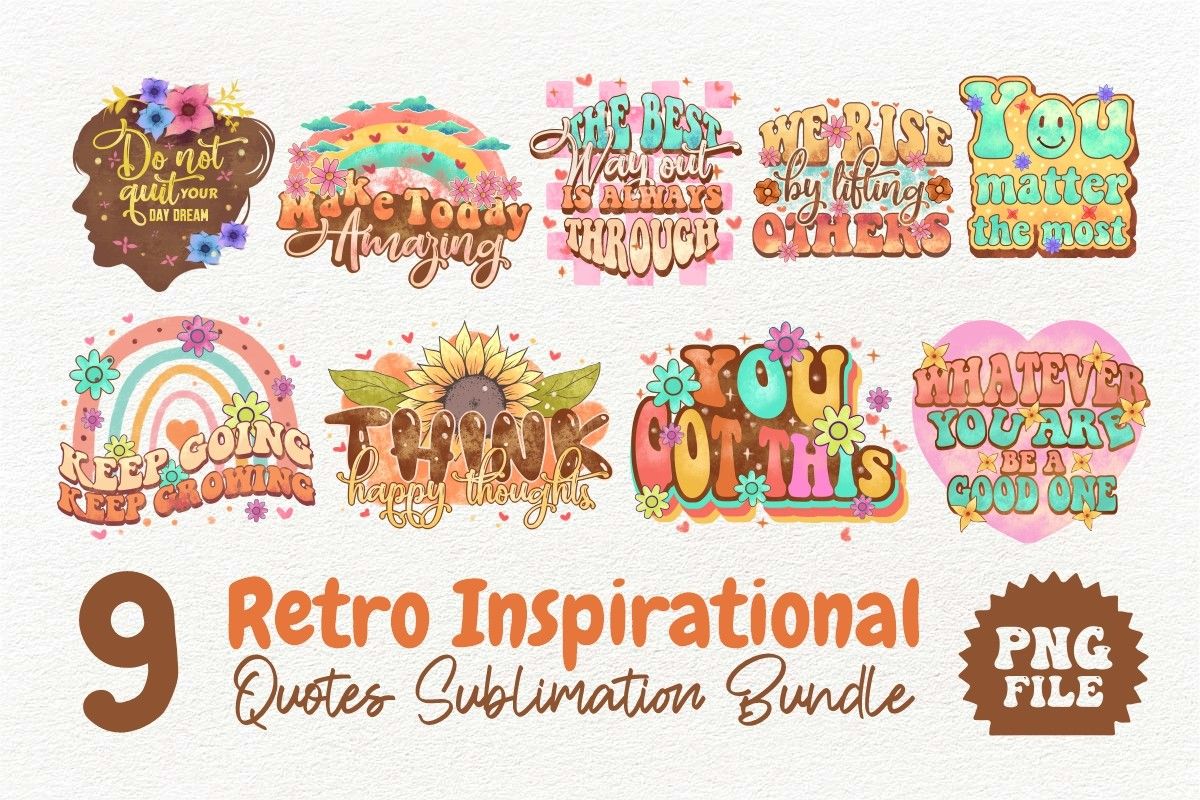 Retro Inspirational Quote