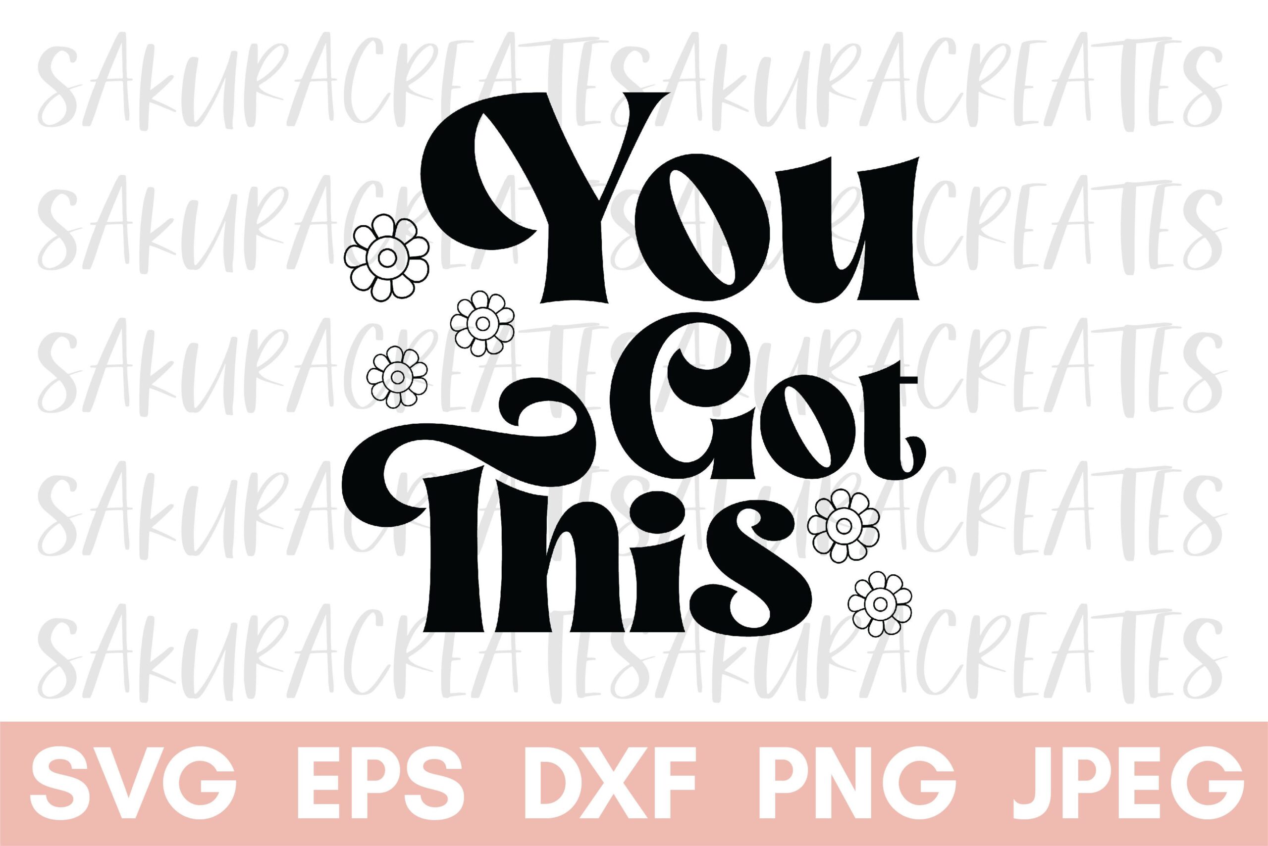 Groovy Quote Inspirational Retro Boho preview for craft projects
