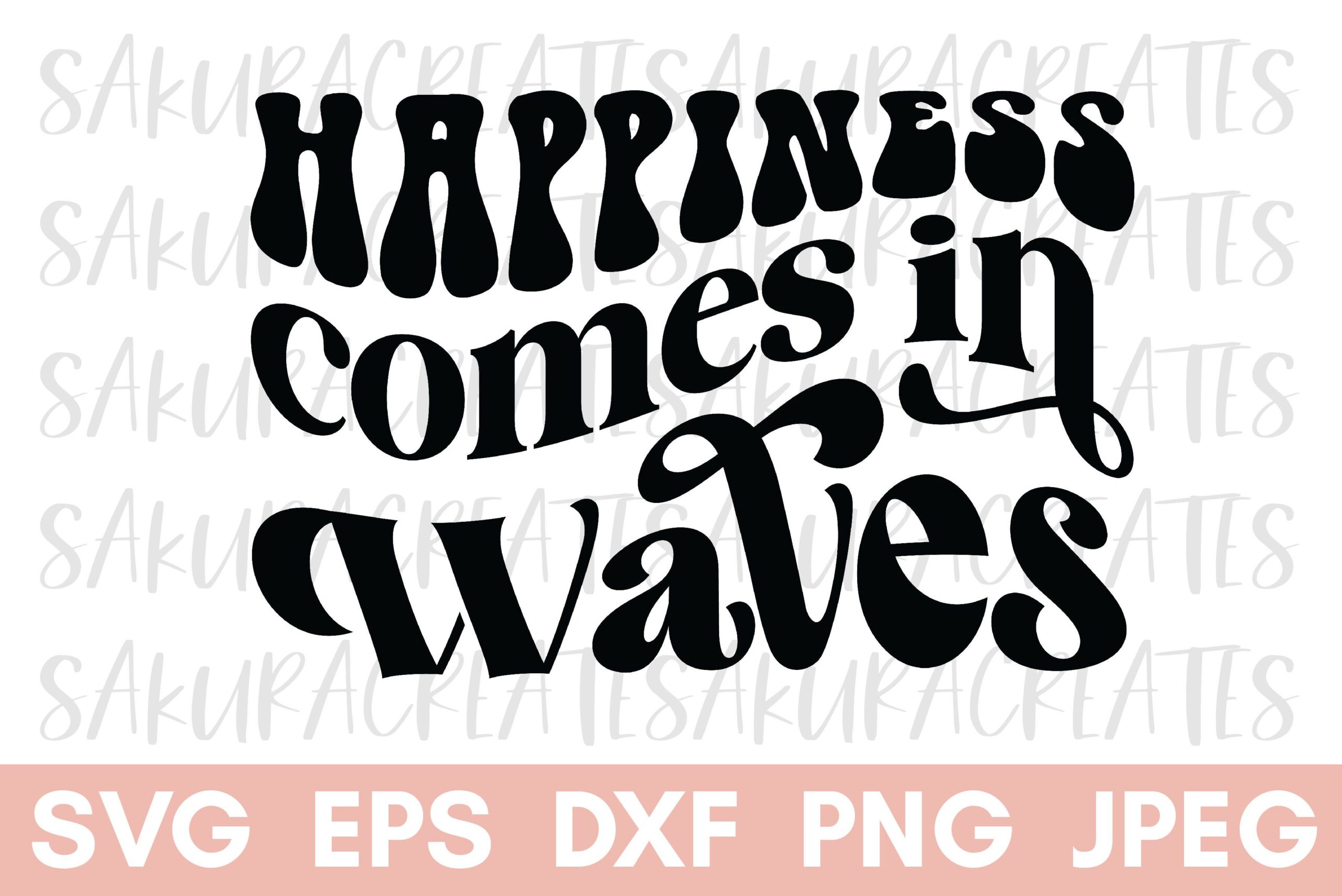 Groovy Quote Inspirational Retro Boho preview for craft projects