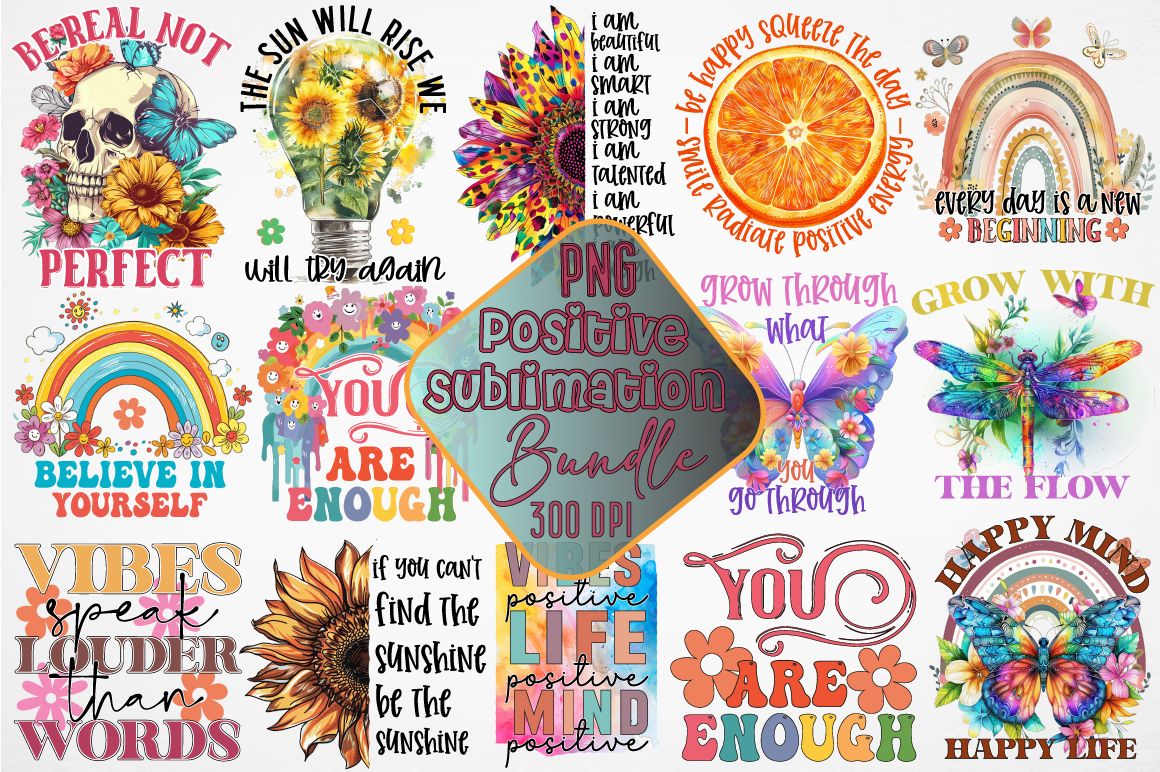 Positive Sublimation Bundle preview for craft projects