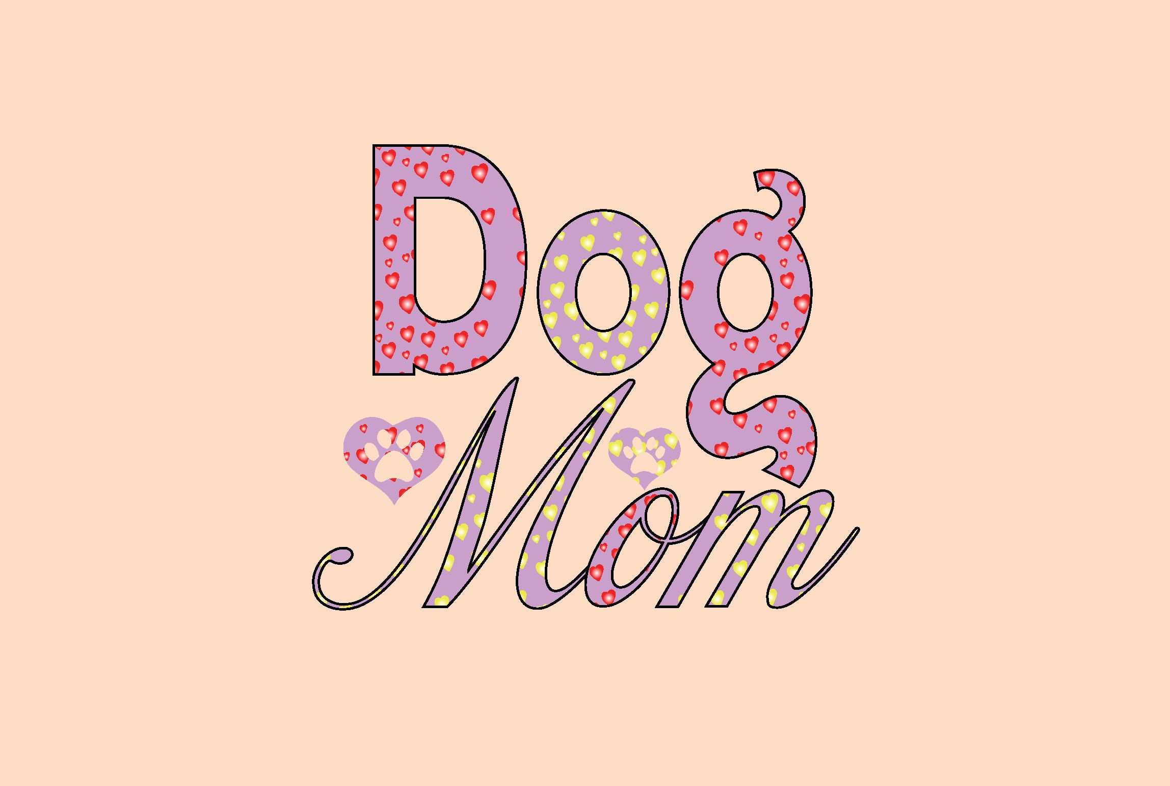Dog Mom Sublimation Graphic preview for craft projects