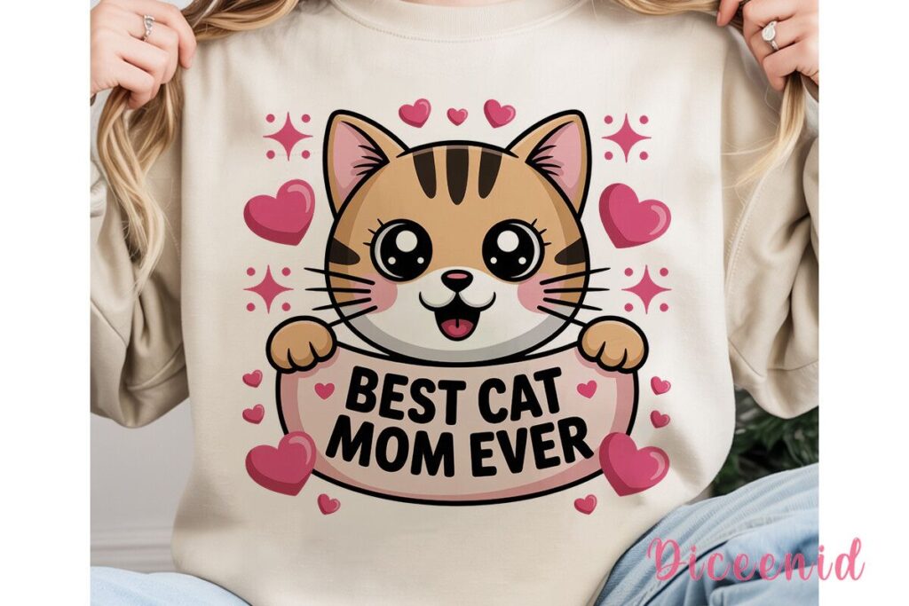 funny cat mom designs