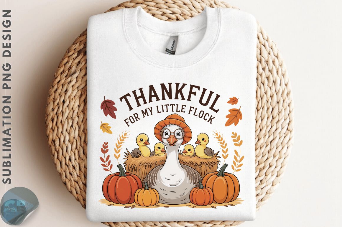 Thankful Heart Autumn Farm Animals PNG preview for craft projects