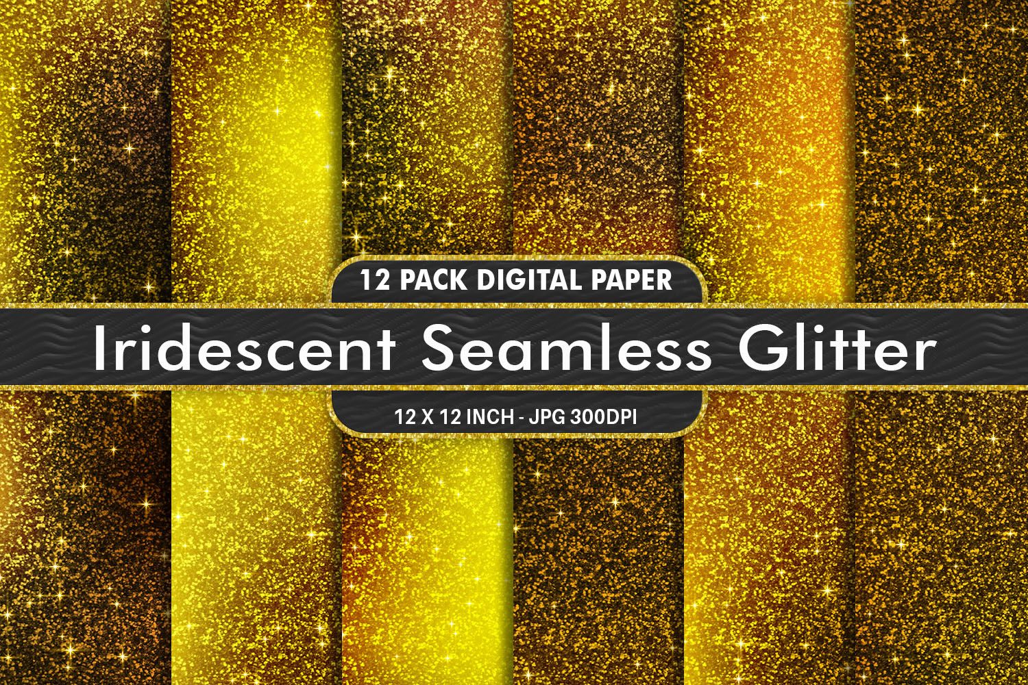 Digital Paper Glitter Gold Texture preview for craft projects