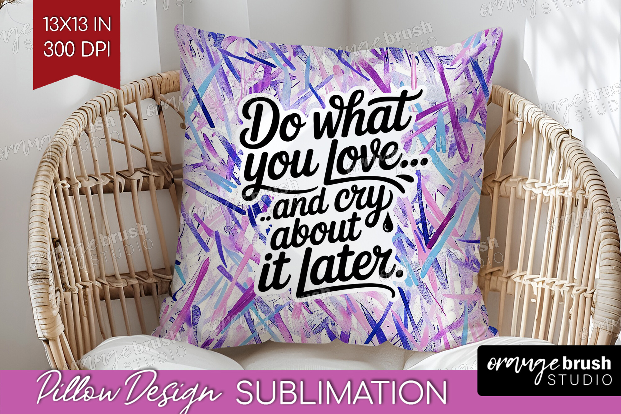 Funny Sarcastic Quote Pillow Cover PNG preview for craft projects