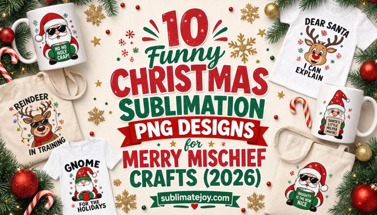 10 Funny Christmas Sublimation PNG Designs for Merry Mischief Crafts (2026)