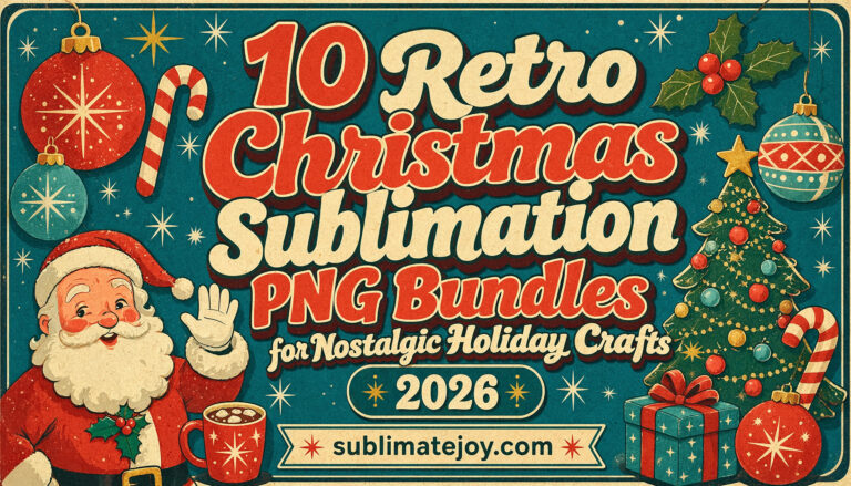 10 Retro Christmas Sublimation PNG Bundles for Nostalgic Holiday Crafts (2026)