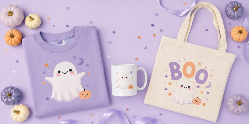 cute Halloween ghost sublimation PNG
