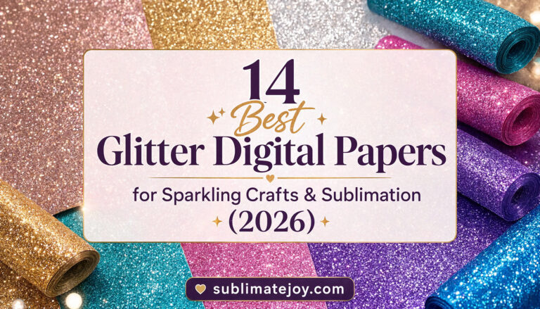 14 Best Glitter Digital Papers for Sparkling Crafts & Sublimation (2026)