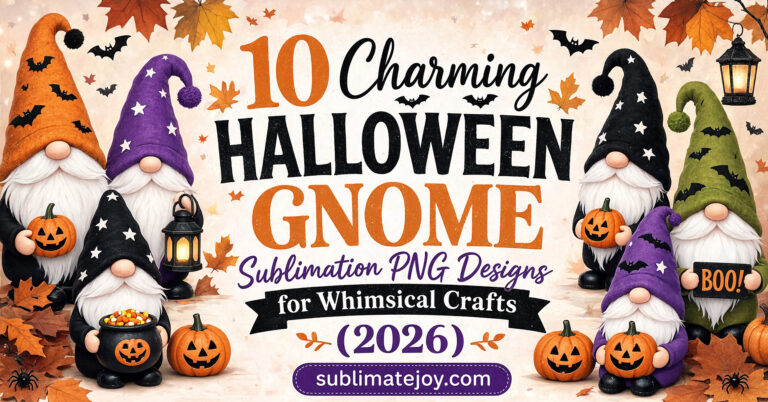 10 Charming Halloween Gnome Sublimation PNG Designs for Whimsical Crafts (2026)