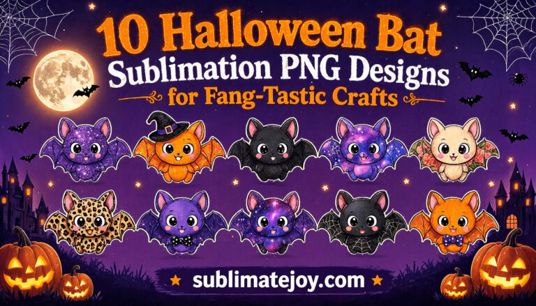 10 Halloween Bat Sublimation PNG Designs for Fang-Tastic Crafts (2026)