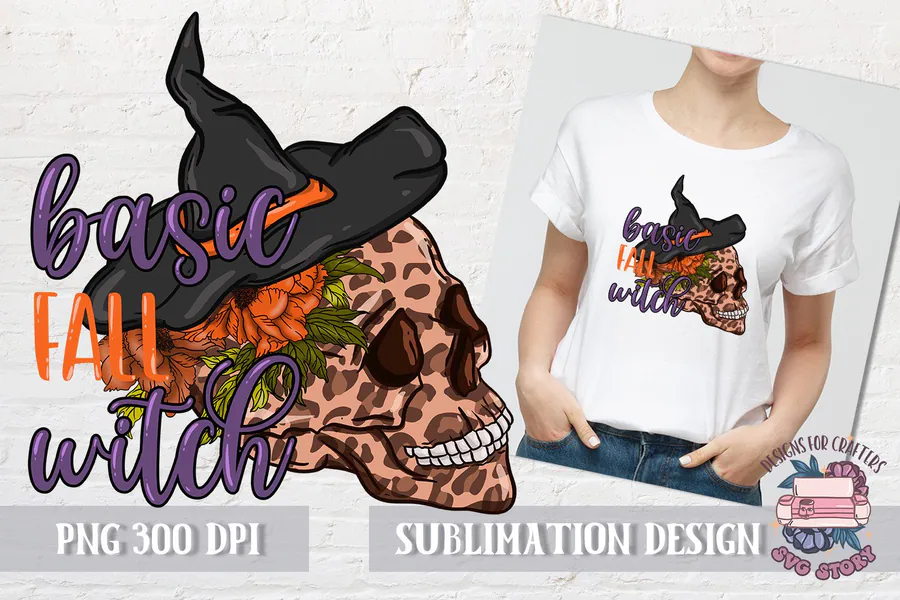 Halloween Sublimation Basic Fall Witch preview for Halloween witch sublimation PNG