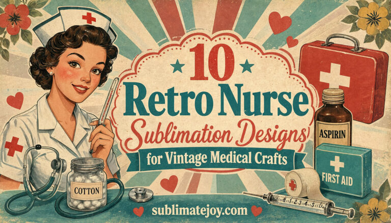 10 Retro Nurse Sublimation Designs for Vintage Medical Crafts (2026)