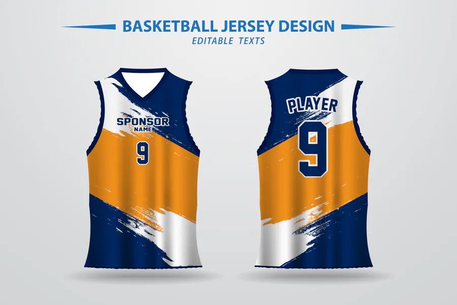Basketball Jersey Design and Template 2 preview for basketball jersey sublimation template
